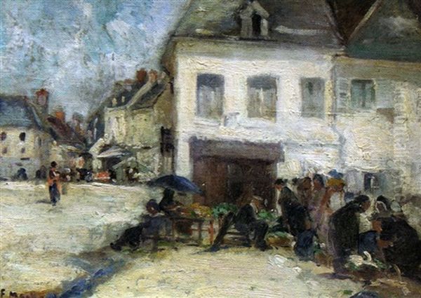 Scence De Marche Oil Painting by Fernand Maillaud