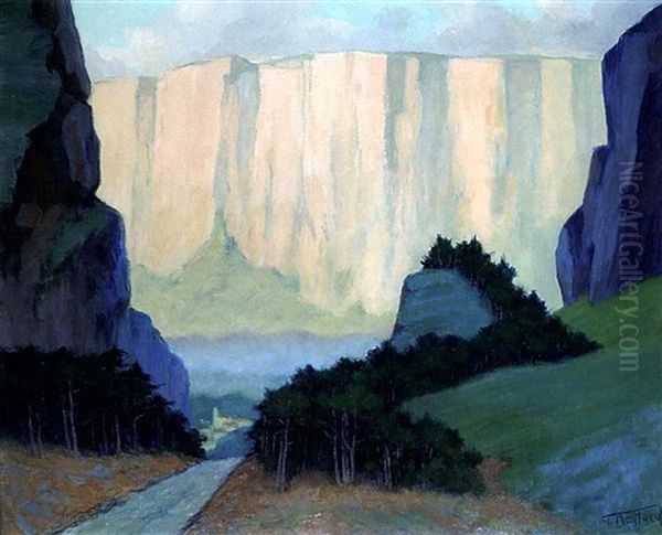 Montagne St. Victoire Bei Aix-en-provence Oil Painting by Fernand Maillaud