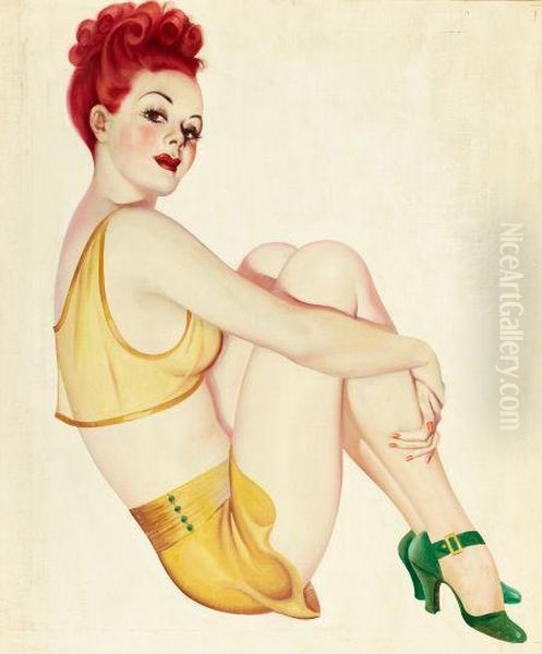 Gay Parisienne, Pulp Cover Oil Painting by Earle K. Bergey