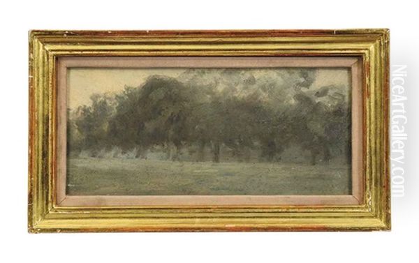 Summer Evening In Kensington Gardens Oil Painting by Paul Fordyce Maitland