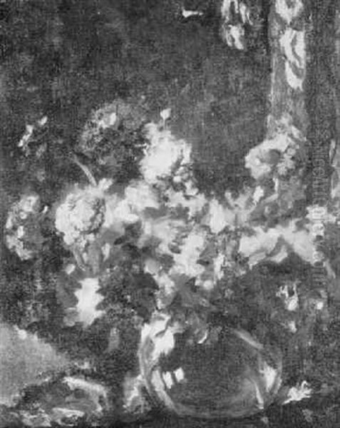 Still Life With Flowers In A Vase Oil Painting by Ernest Lee Major