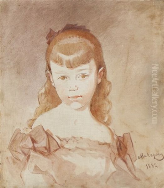 Portrait Of Grand Duchess Xenia Alexandrovna (1875-1960) Oil Painting by Ivan Kuz'mich Makarov