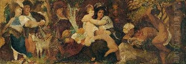 Die Gaben Des Meeres Oil Painting by Hans Makart