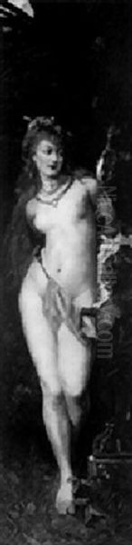 Gesicht Oil Painting by Hans Makart