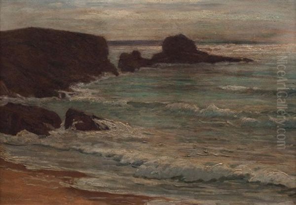 Vue De Mediterranee Oil Painting by Vartan Makokian