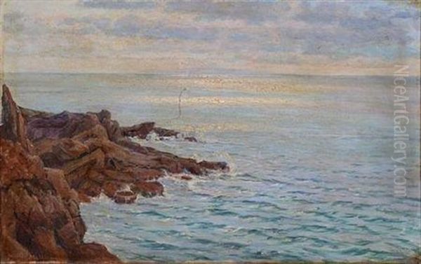 Bord De Mer, Saint-briac Oil Painting by Vartan Makokian