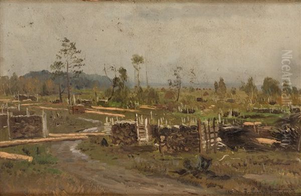 Na Porubya (at The Felling) Oil Painting by Alexandr Vladimirovich Makovsky