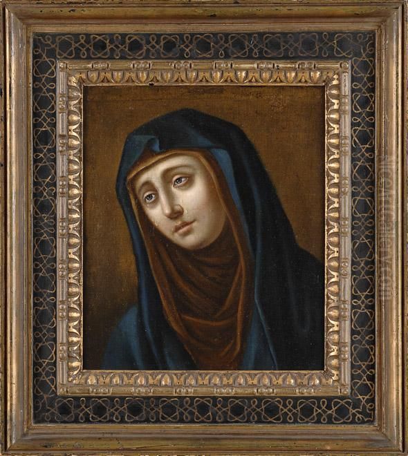 Mater Dolorosa. Oil Painting by Joseph Ii Bergler