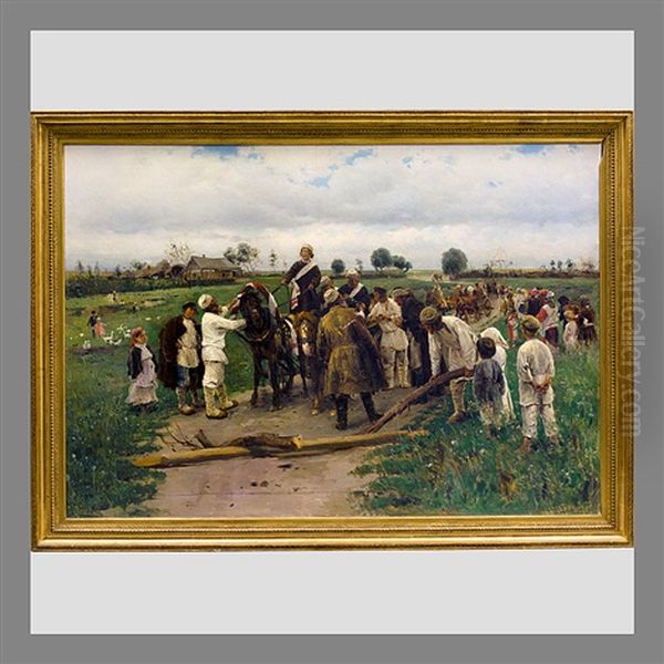 The Wedding Train Oil Painting by Vladimir Egorovic Makovsky