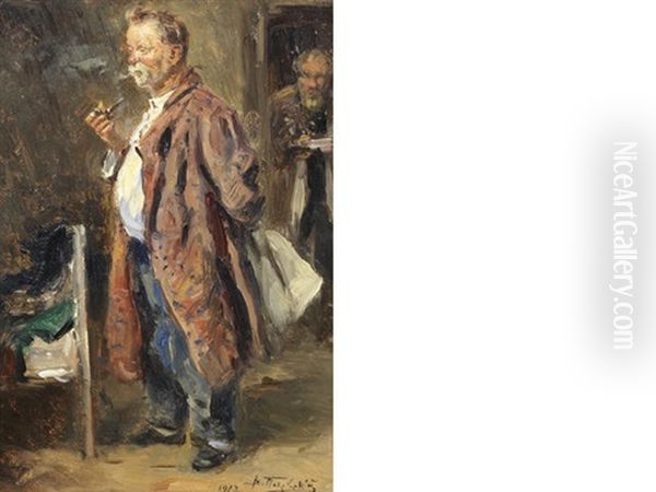 Contemplation Oil Painting by Vladimir Egorovic Makovsky