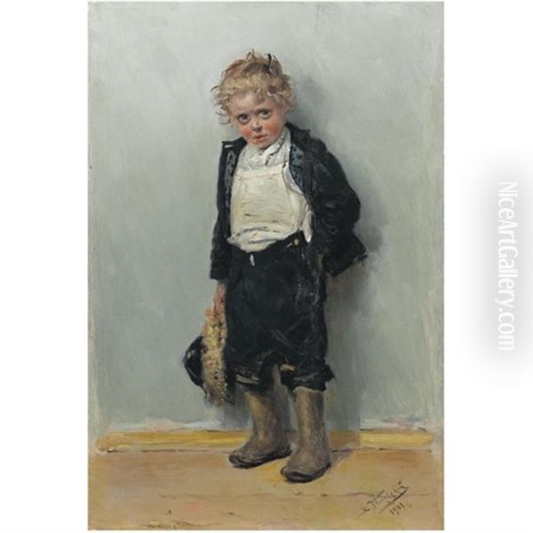 The Sulk Oil Painting by Vladimir Egorovic Makovsky
