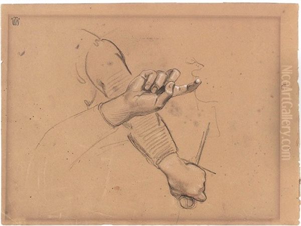 Tre Studi Per La Disfatta Di Ezzelino Da Romano Oil Painting by Adeodato Malatesta or Malatesti