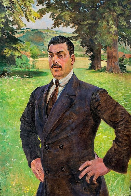 Mieczyslaw Gasecki Portrait Oil Painting by Jacek Malczewski