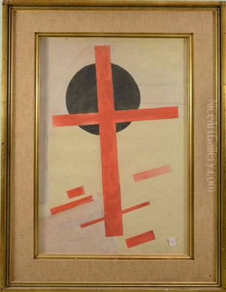 Composition Oil Painting by Kasimir Sevrinovitch Malevich