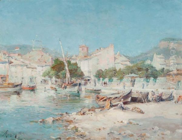 Le Port De Cassis Oil Painting by Charles Malfroy