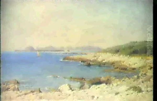 Steinige Kustenlandschaft Oil Painting by Charles Malfroy