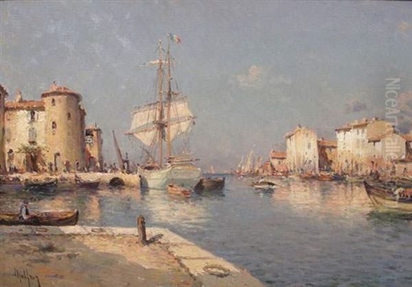 Les Martigues Oil Painting by Henri Malfroy-Savigny