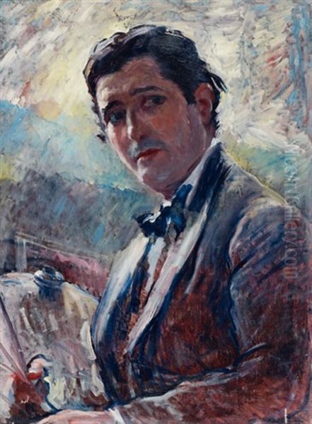 Autoportrait De William Malherbe, Paris Oil Painting by William Malherbe