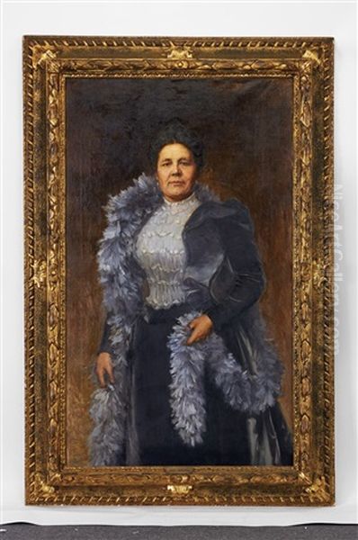 Retrato De Adelaide Prado Ribeiro Oil Painting by Jose Vital Branco Malhoa