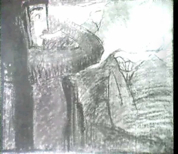 Blick Ins Land Oil Painting by Erich Mallina