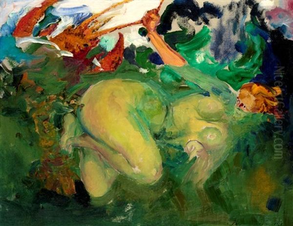 Morskaya Tzarevna - Sea Princess Oil Painting by Filip Malyavin