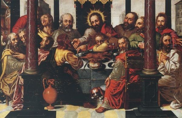 The Last Supper Oil Painting by Karel Van Mander