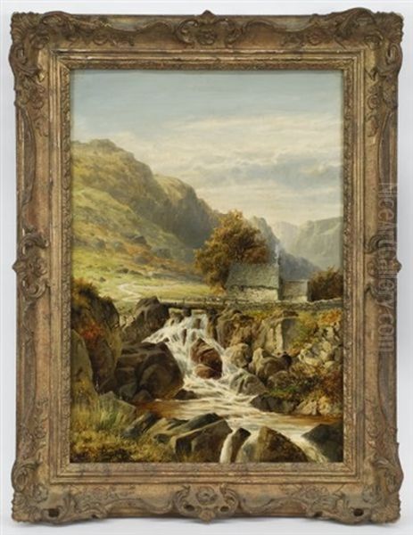 Mill Near Llanbedr Oil Painting by William Henry Mander