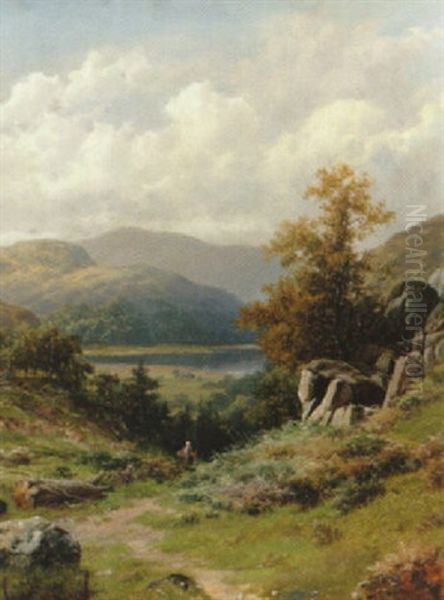 Ulswater Oil Painting by William Henry Mander