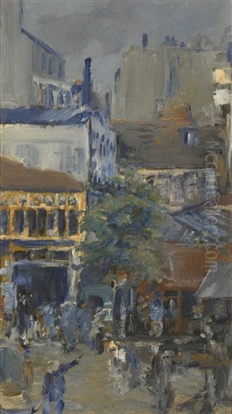 Vue Prise De La Place Clichy Oil Painting by Edouard Manet