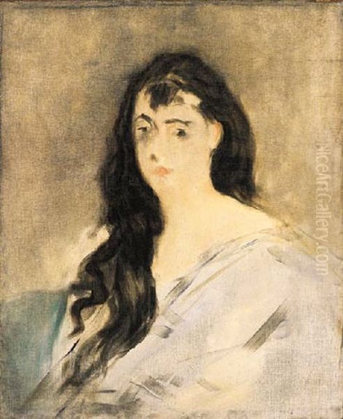 Jeune Femme Aux Cheveux Defaits Oil Painting by Edouard Manet