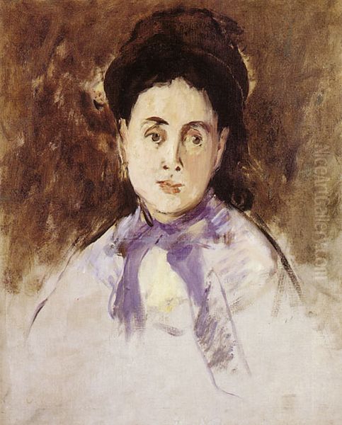 Tete De Femme Oil Painting by Edouard Manet