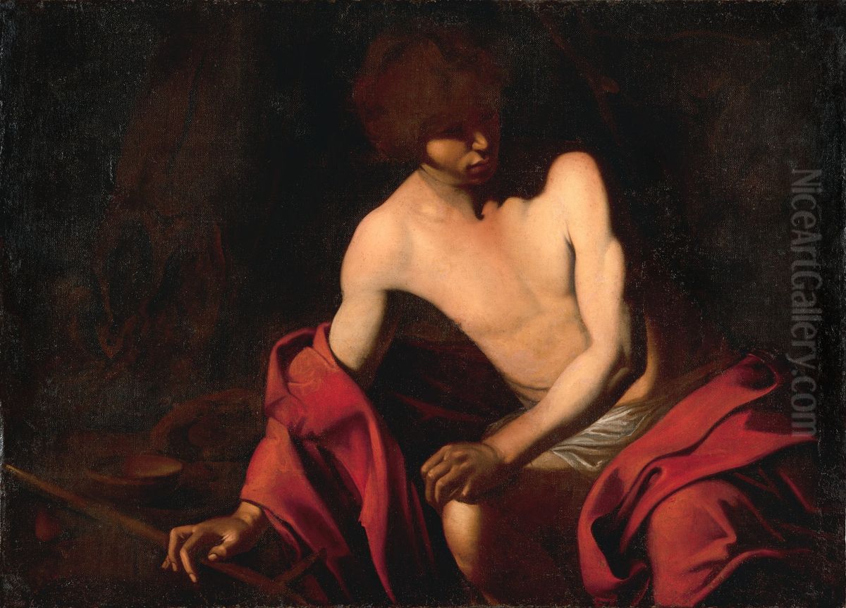 San Giovanni Battista Oil Painting by Bartolomeo Manfredi