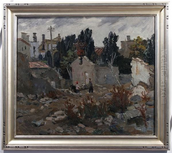 House Workers In The Bronx Oil Painting by Abraham Manievich