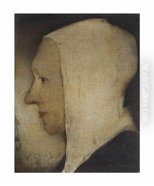 Moeder Oil Painting by Jan Mankes