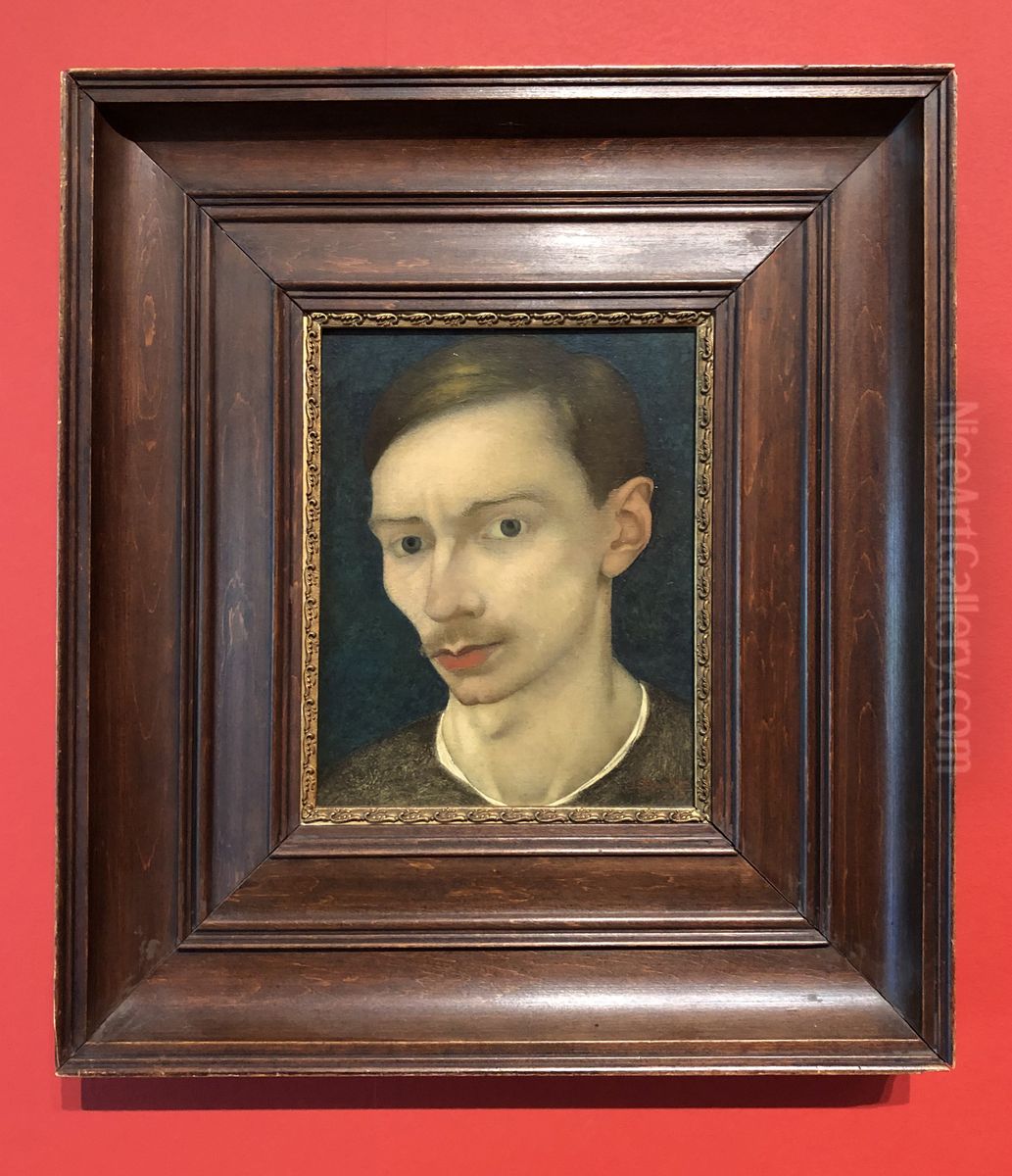 Self-portrait Oil Painting by Jan Mankes