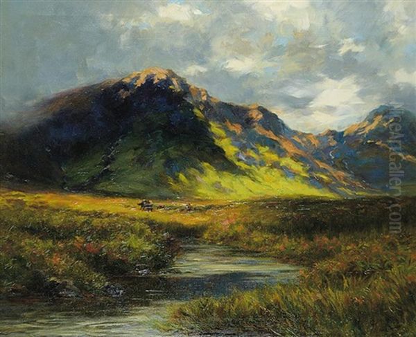 Untitled - Before The Rain Oil Painting by Charles Macdonald Manly
