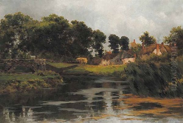 The River Road Oil Painting by Charles Macdonald Manly