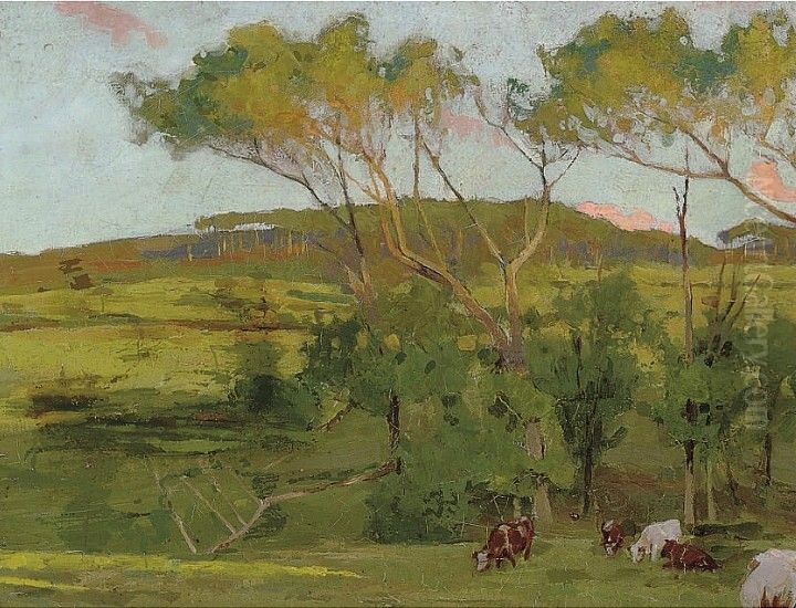 Afterglow Oil Painting by Alexander Mann