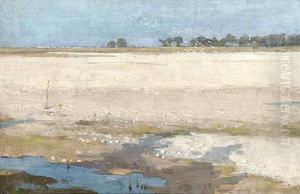 Tangiers Over The Marshes Oil Painting by Alexander Mann