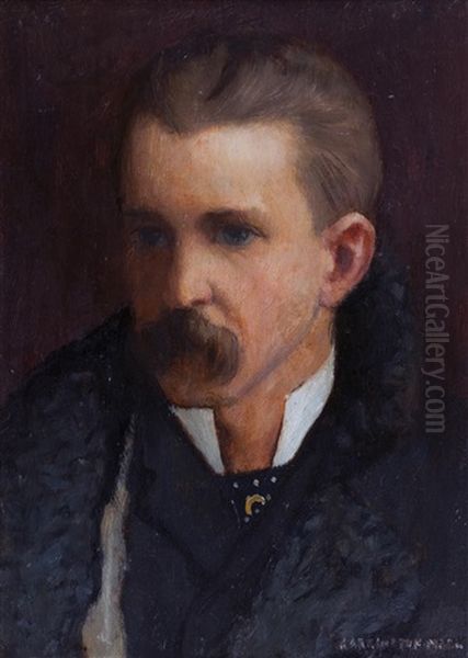 Self Portrait Oil Painting by Harrington Mann
