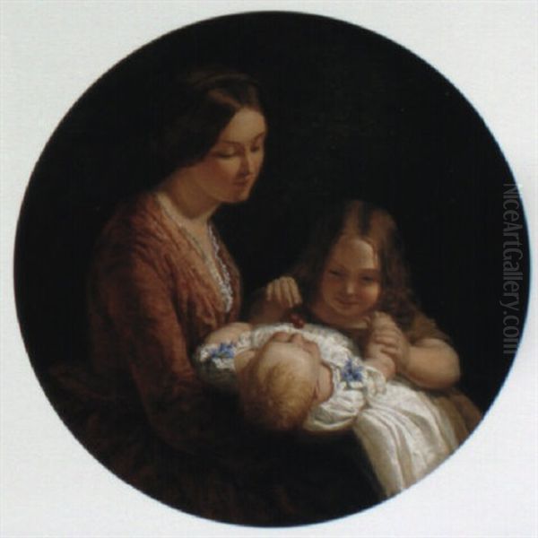 The New Arrival Oil Painting by Joshua Hargrave Sams Mann