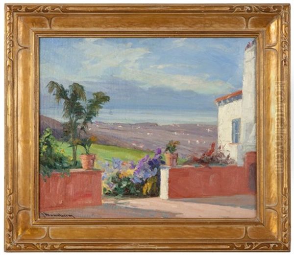 View From The Patio Oil Painting by Jean Mannheim