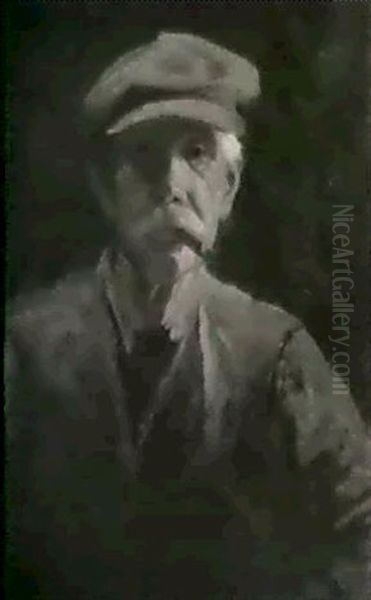 Old John Oil Painting by Jean Mannheim