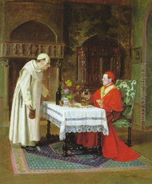 Le Degustateur Oil Painting by Victor Marais-Milton