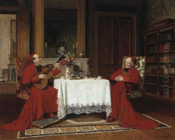 The Recital Oil Painting by Victor Marais-Milton