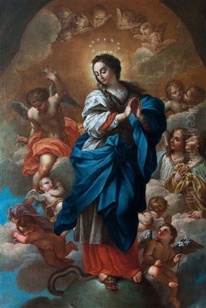 Vergine Assunta Oil Painting by Carlo Maratta or Maratti