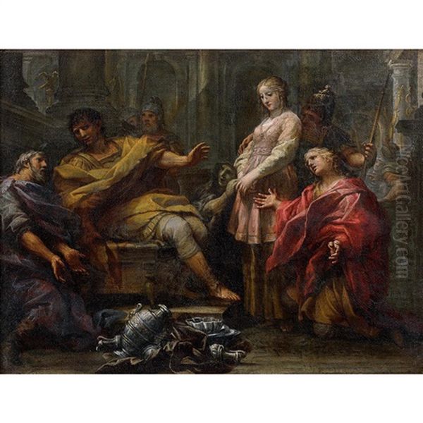 The Continence Of Scipio Oil Painting by Carlo Maratta or Maratti