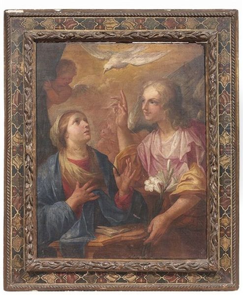 Annunciazione Oil Painting by Carlo Maratta or Maratti