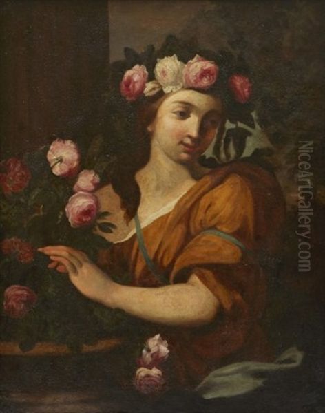 Flora Oil Painting by Carlo Maratta or Maratti