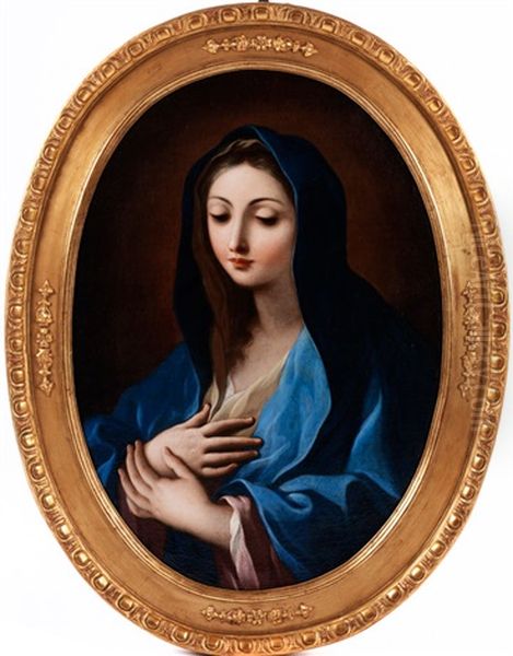 Bildnis Der Jugendlichen Madonna Oil Painting by Carlo Maratta or Maratti